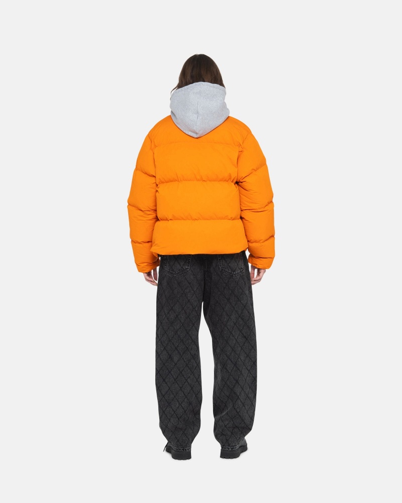 Piumini Stussy Puffer Nylon Arancioni | 23701-ENQL