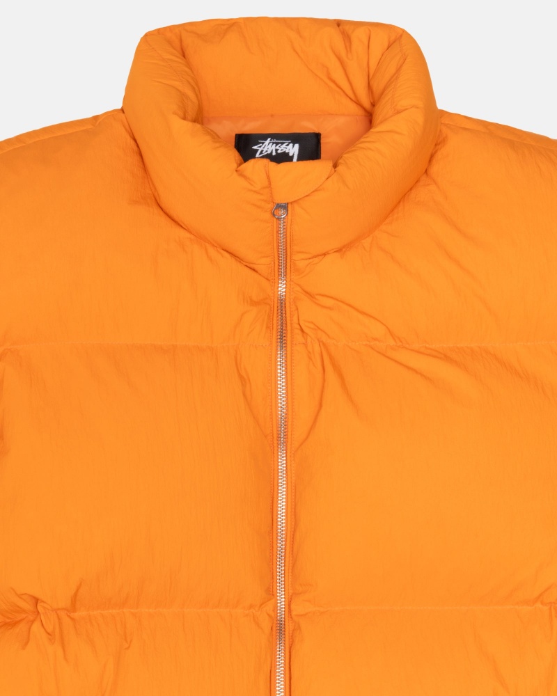 Piumini Stussy Puffer Nylon Arancioni | 23701-ENQL