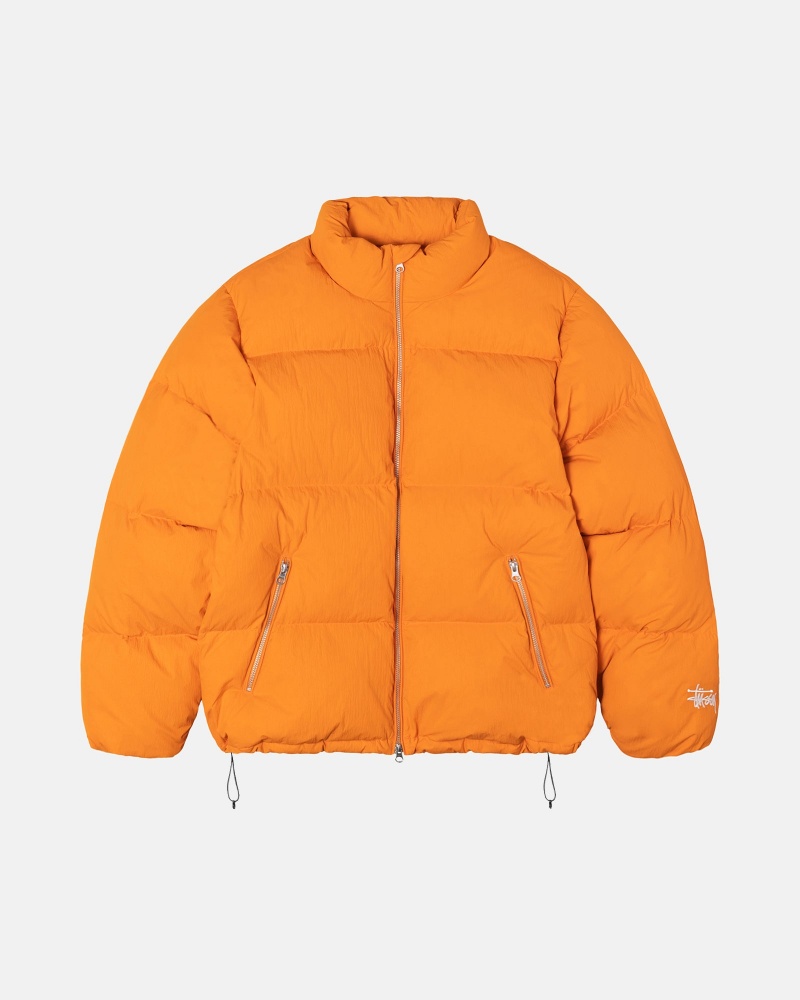 Piumini Stussy Puffer Nylon Arancioni | 23701-ENQL