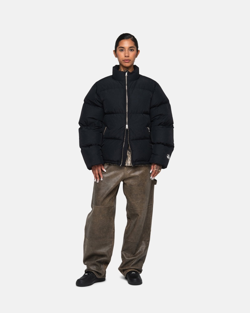 Piumini Stussy Puffer Nylon Nere | 98013-LIXY