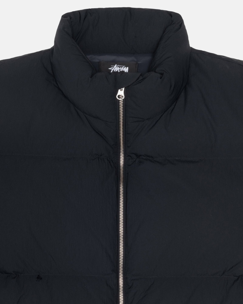 Piumini Stussy Puffer Nylon Nere | 98013-LIXY