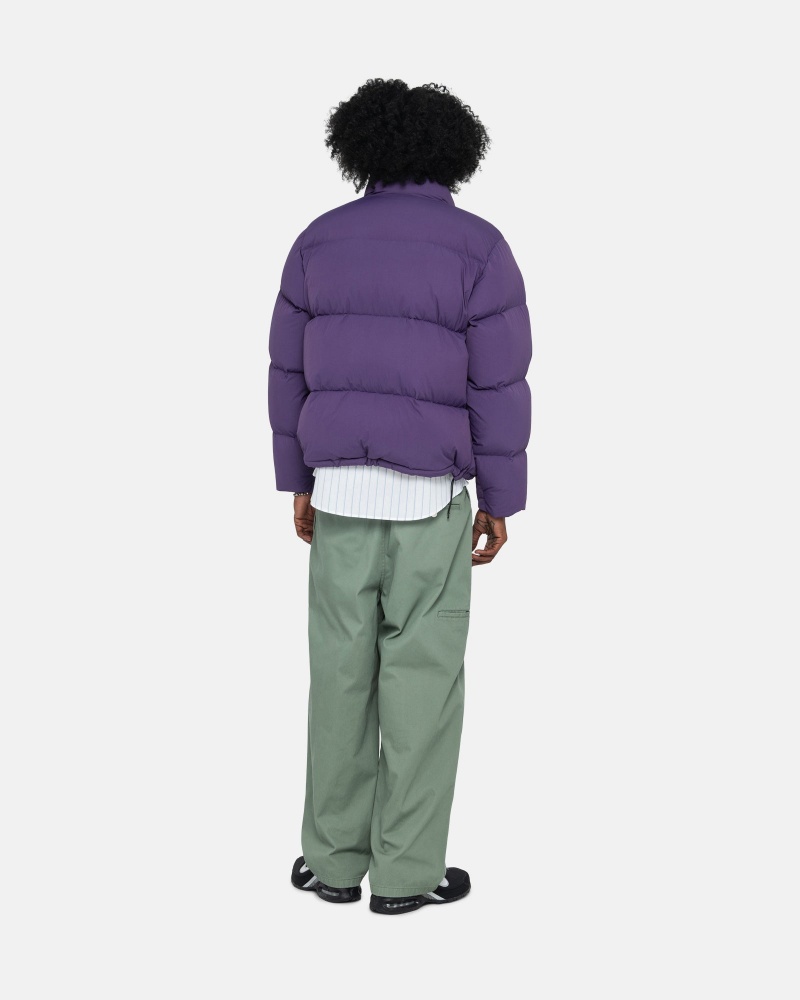 Piumini Stussy Puffer Nylon Viola | 39258-ADYU