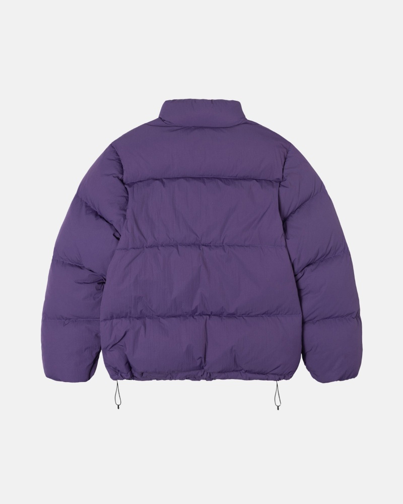 Piumini Stussy Puffer Nylon Viola | 39258-ADYU