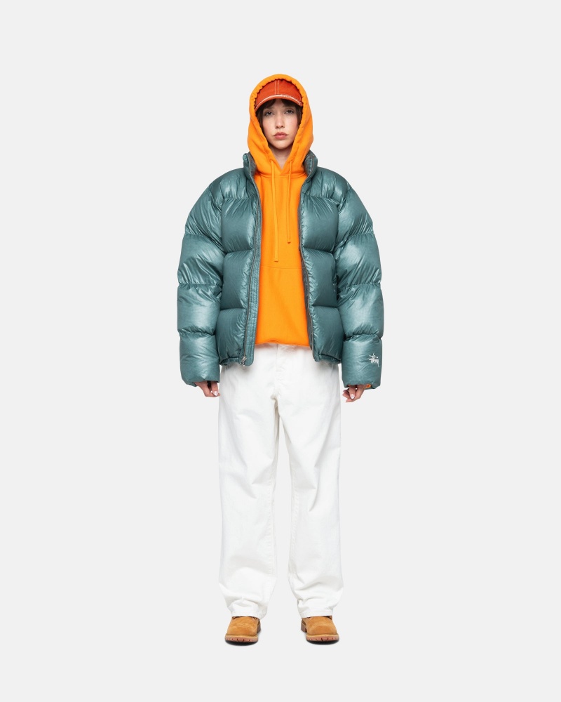 Piumini Stussy Puffer Parachute Ripstop Blu | 76539-BMFT