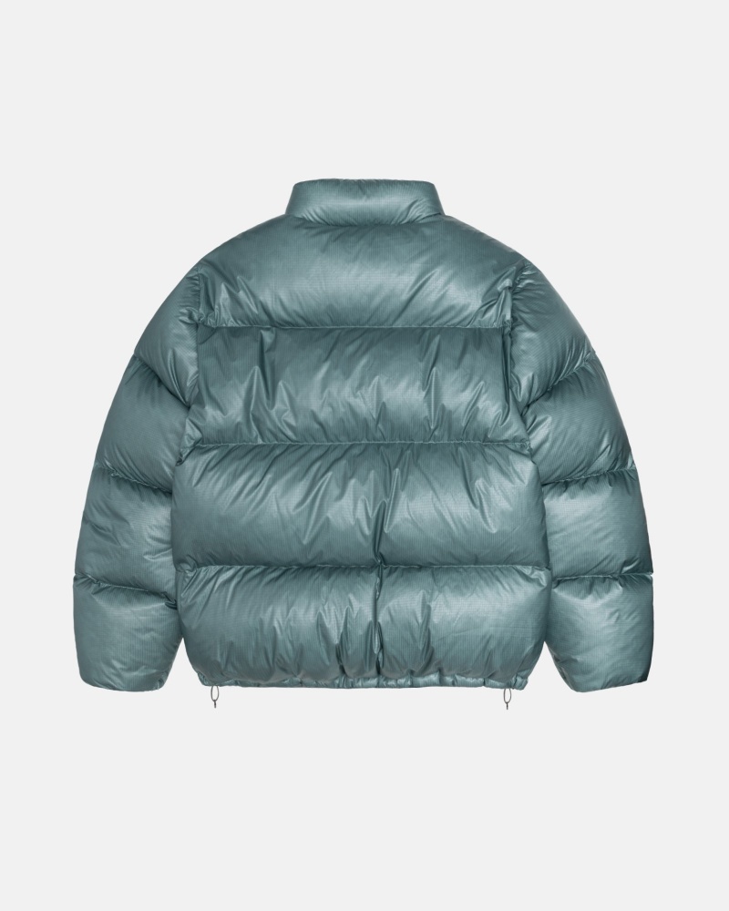 Piumini Stussy Puffer Parachute Ripstop Blu | 76539-BMFT