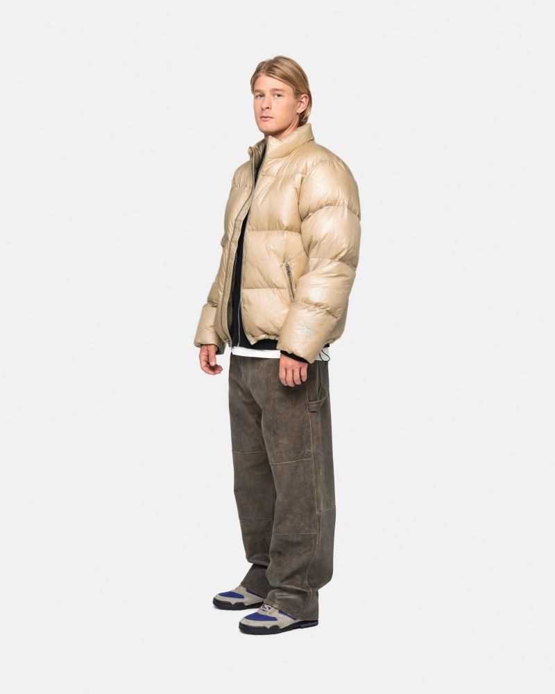 Piumini Stussy Puffer Parachute Ripstop Oro | 17053-CNZD