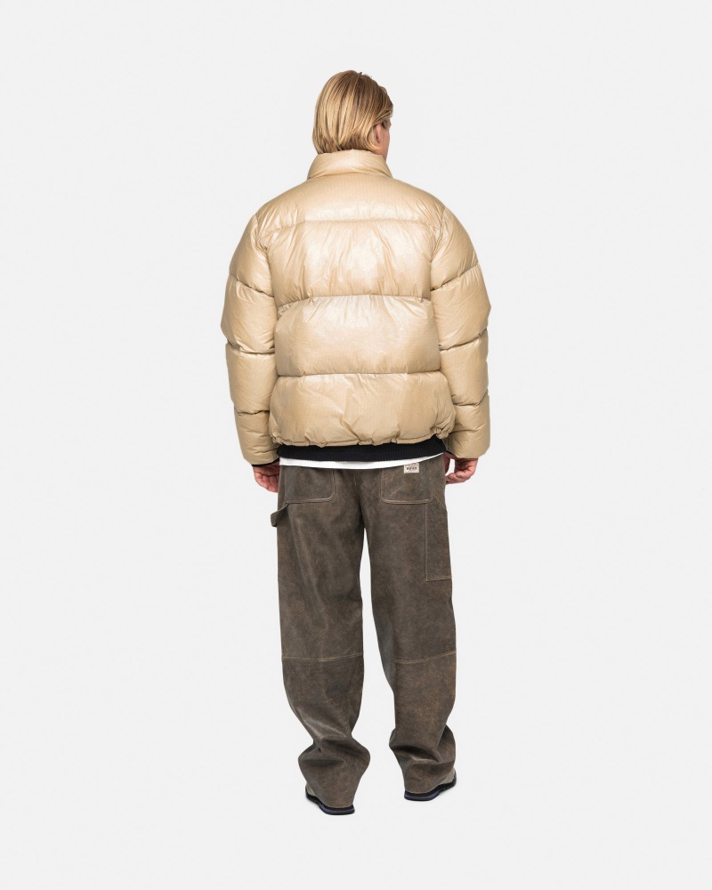 Piumini Stussy Puffer Parachute Ripstop Oro | 17053-CNZD