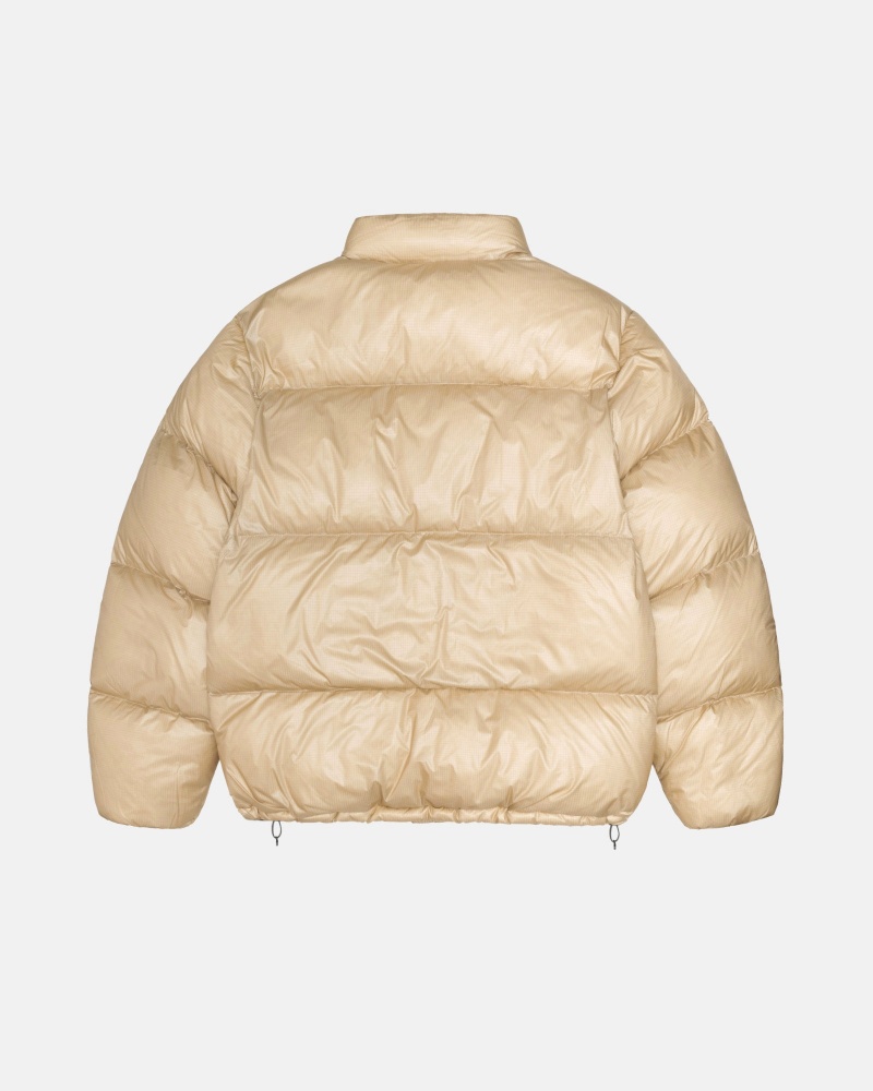 Piumini Stussy Puffer Parachute Ripstop Oro | 17053-CNZD