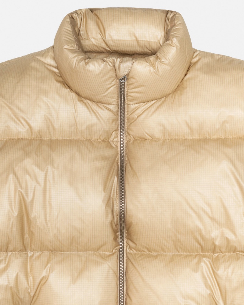 Piumini Stussy Puffer Parachute Ripstop Oro | 17053-CNZD