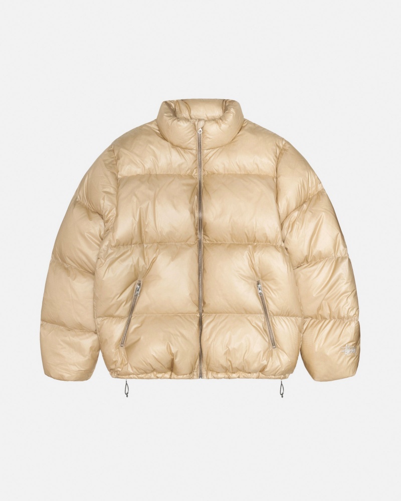 Piumini Stussy Puffer Parachute Ripstop Oro | 17053-CNZD