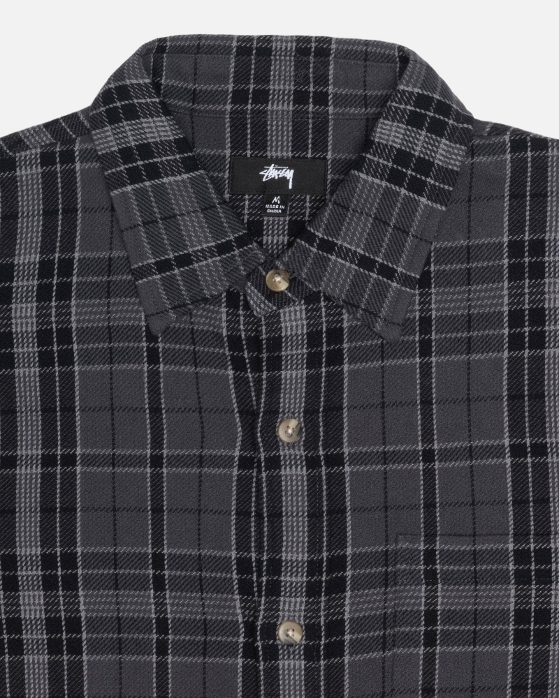 Shirts     Stussy Stones Plaid Nere | 20918-KMBH